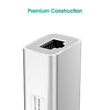 USB Hub 4в1 EDUP, RJ-45,1000 Mbps + 3x USB 3.0 | Сетевая карта Адаптер Переходник Ethernet LAN, фото 3