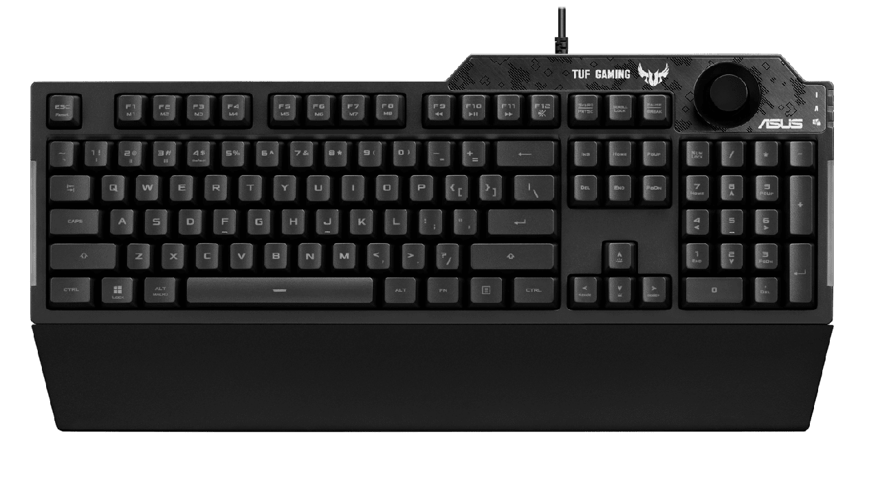 Клавиатура игровая ASUS TUF Gaming K1 USB RU RGB , Black (90MP01X0-BKRA00)