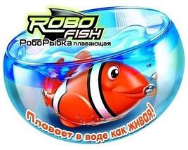 Интерактивная игрушка "Рыбка-робот" светящаяся ROBOFISH (Голубой), фото 2