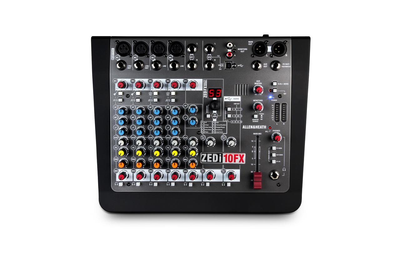 ZED I 10FX МИКШЕРНЫЙ ПУЛЬТ, АУДИО ИНТЕРФЕЙС USB 24-БИТ 96КГЦ 4 ВХОДА, 4 ВЫХОДА ALLEN&HEATH - фото 1 - id-p84585272