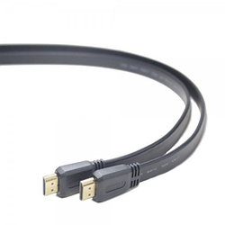 Кабель HDMI-HDMI "LAN",1.4V, 10m, m-m, OEM, плоский