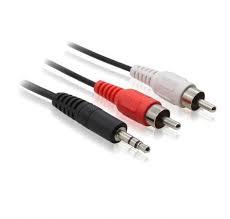Кабель Mini Jack F-2RCA, 0.3m, OEM