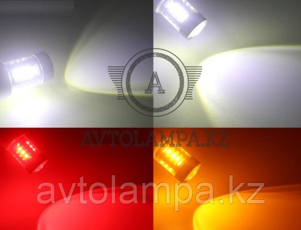 Светодиодная лампа W21W 1157 T20 yellow - фото 3 - id-p84631512