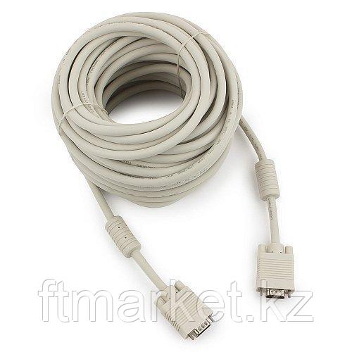 Кабель VGA Premium Cablexpert CC-PPVGA-20M, 15M/15M, 20м, тройной экран, феррит.кольца, пакет