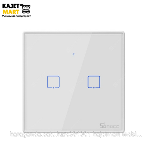 Умный двухканальный выключатель SONOFF T2EU