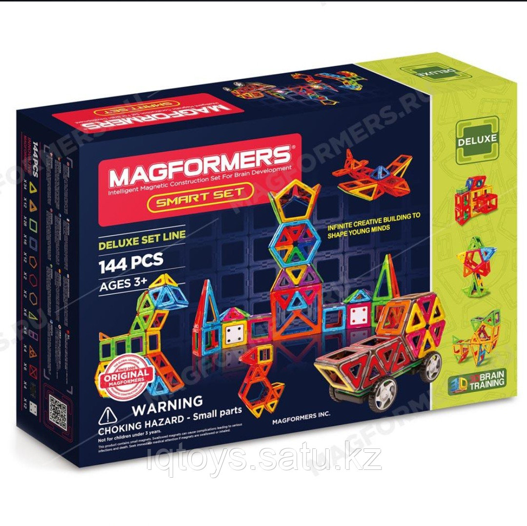 Магнитный конструктор Magformers Smart Set (144 деталей, DELUXE SET LINE