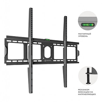 Кронштейн фиксированный для телевизора ONKRON UF4, до 70 кг, до 85", фото 2