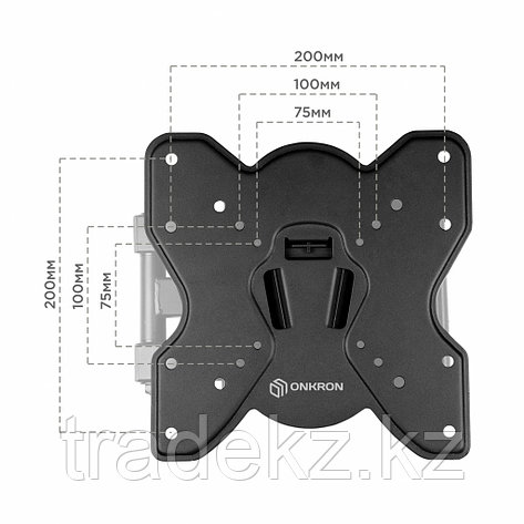 Кронштейн поворотный для телевизора Onkron M4S, до 35 кг, до 43", фото 2