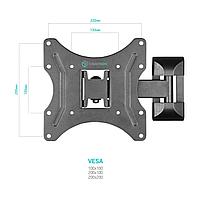 Кронштейн поворотный для телевизора Onkron M2S до 30 кг до 42"