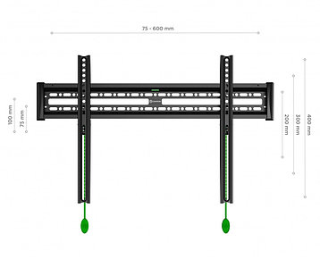 Кронштейн наклонный для телевизора Onkron SN16/до 68 кг/до 85", фото 2