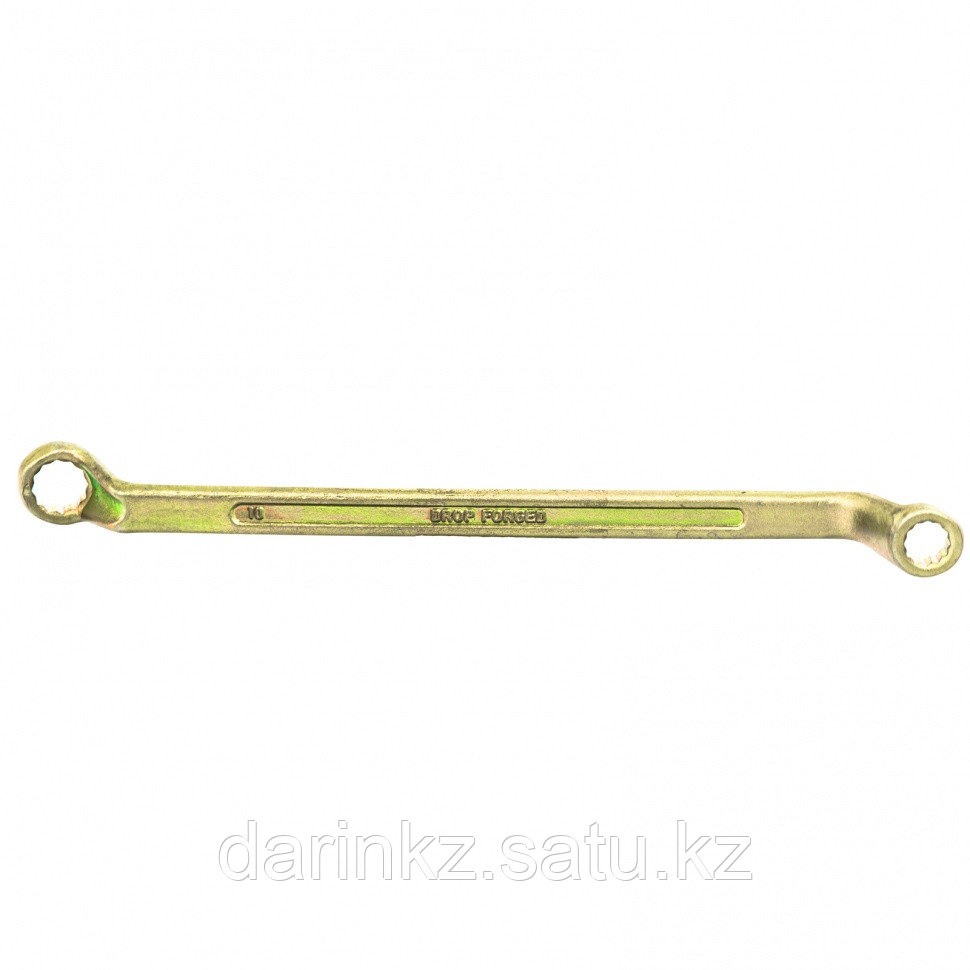Ключ накидной, 10 х 11 мм, желтый цинк Сибртех