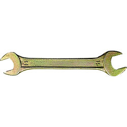 Ключ рожковый, 8 х 9 мм, желтый цинк Сибртех