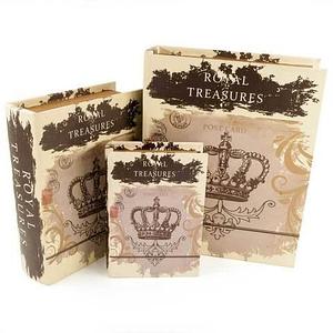 Набор деревянных шкатулок-книг «Фолиант» [комплект из 3 шт.] (Сокровища короны)