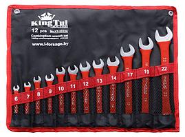 Kingtul kraft Набор ключей комбинированных 12 предметов(6-14,17,19,22мм) на полотне KingTul kraft KT-3312k