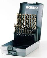 Krino Набор сверл по металлу из быстрорежущей стали HSSG 1-10мм 19 предметов Krino 1085250 1257