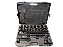 Forsage Набор инструментов ударных 24 предмета 3/4"(17-19-21-22-24-27-30-32-33-34-35-36-38-41-46-50мм) Forsage
