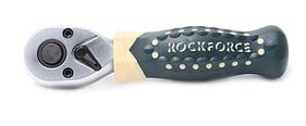 ROCKFORCE Трещотка реверсивная короткая с резиновой ручкой 1/2" (L-170мм 72зуб) ROCKFORCE RF-802419 18928