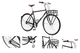 Forsage Велосипед Urban Classic M(Al 6061;колесо700с;пер/зад покр35C;3 планетар. скорости; тормаза:U-Brake,зад