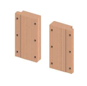 Комплект деревянных пластин TECEprofil для крепления поручней безопасности