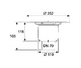 Сифон TECEdrainpoint S DN 70, вертикальный с универсальным фланцем Seal System, фото 2