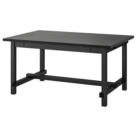 Стол раздвижной НОРДВИКЕН черный 152/223x95 см ИКЕА, IKEA, фото 2