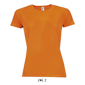 Футболка Dry Fit оранжевая S | Sols Sporty women