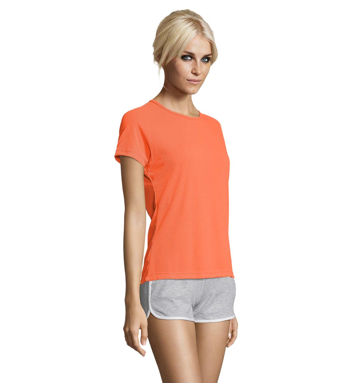 Футболка Dry Fit оранжевая M | Sols Sporty women - фото 4 - id-p84677398