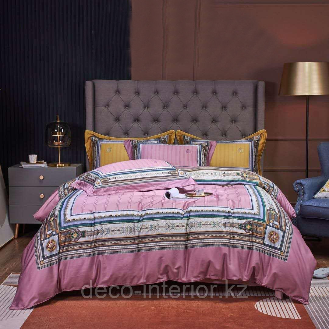 Комплект постельного белья двуспальный king-size сатин LUX с полосками - фото 1 - id-p84677356
