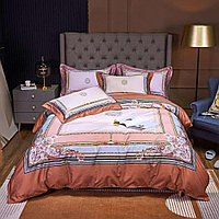 Комплект постельного белья двуспальный king-size сатин LUX с узорами