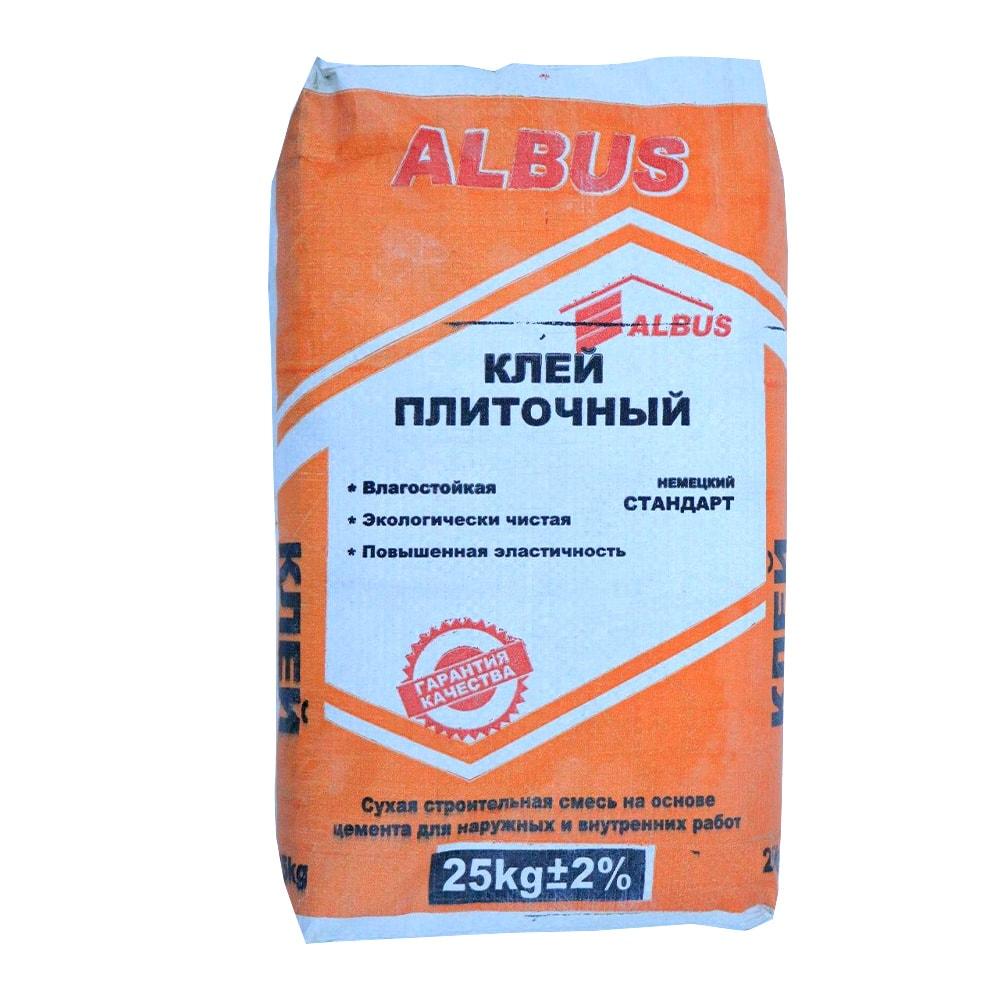КЛЕЙ ПЛИТОЧНЫЙ ALBUS 25 кг., фото 1