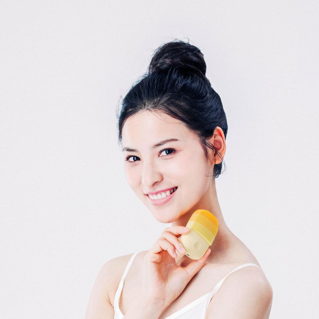 Массажёр для лица Xiaomi inFace Electronic Sonic Beauty Facial (оранжевый, зеленный, розовый) - фото 5 - id-p84678446