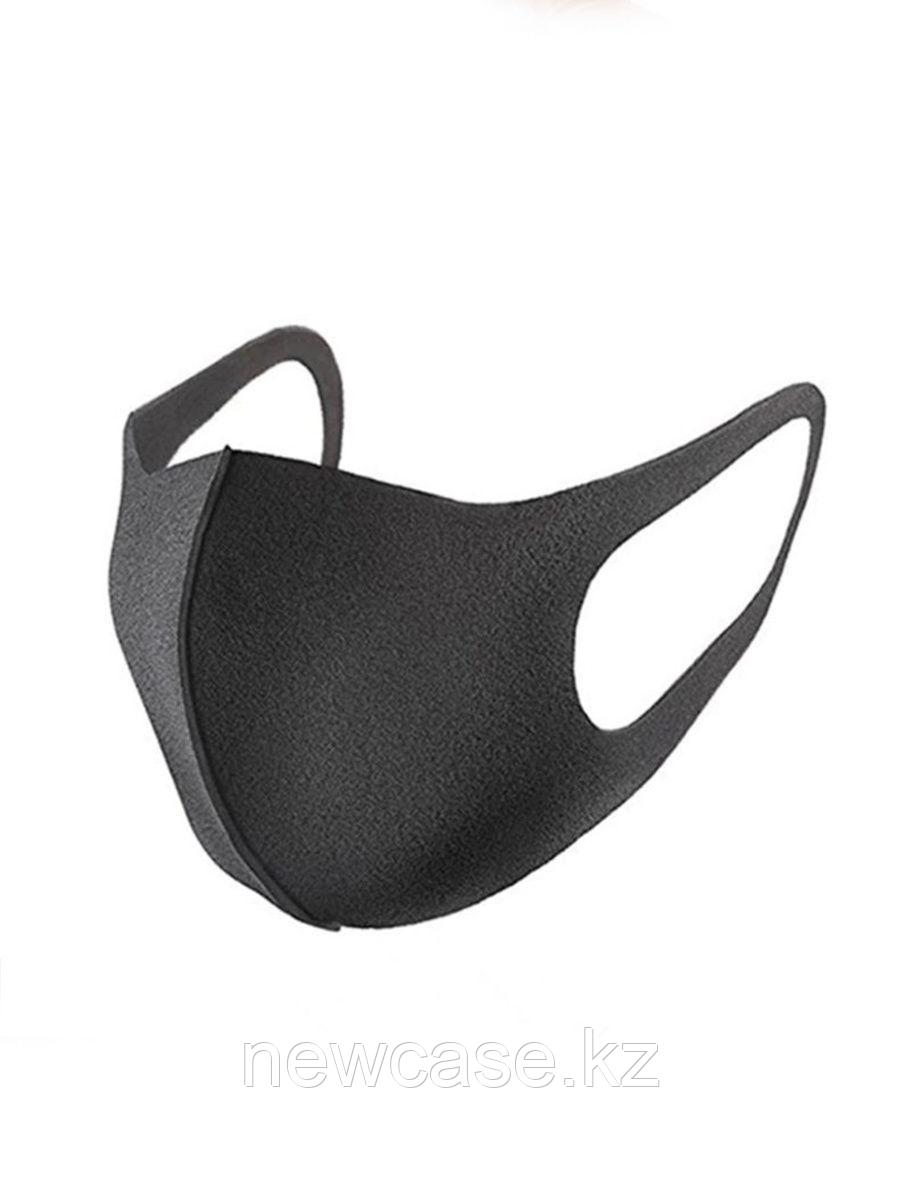 Многоразовая маска PITTA 3шт в пачке моющая японская многослойная черная - фото 5 - id-p84685991