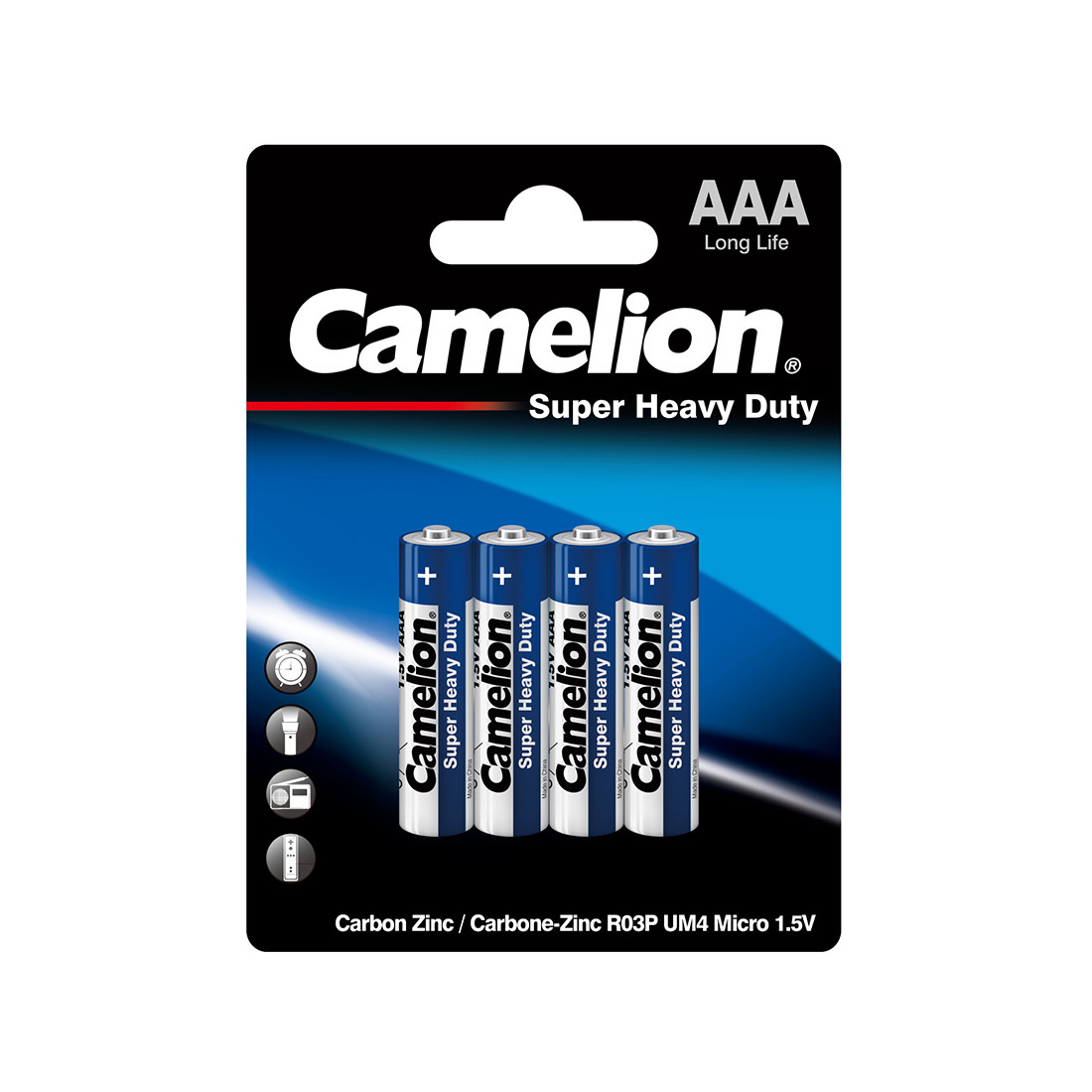 Camelion, Super Heavy Duty R03P-BP4B, ААА, (4 шт), батарейка
