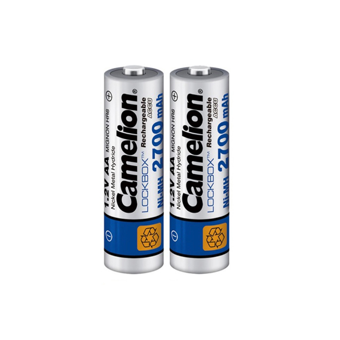 CAMELION, Lockbox Rechargeable, Ni-MH, NH-AA2700LBP2, 2700 мА/ч, (2 шт.), аккумулятор