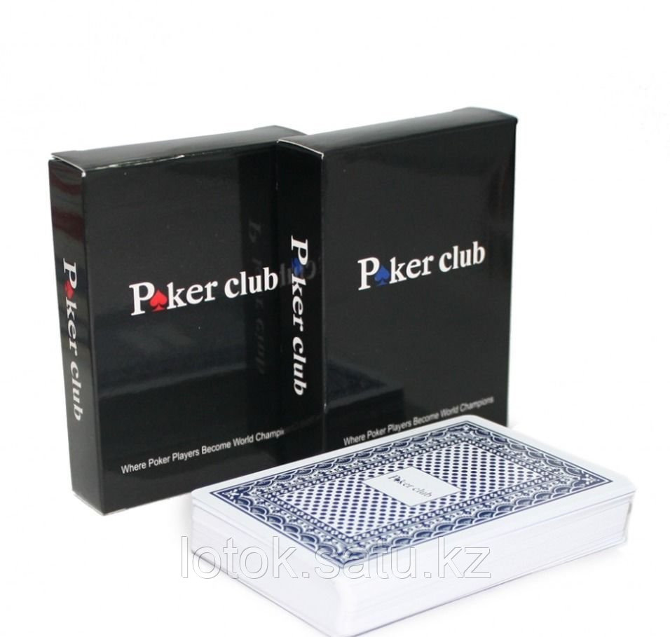 Игральные карты «Poker club» , пластиковые - фото 1 - id-p84688895