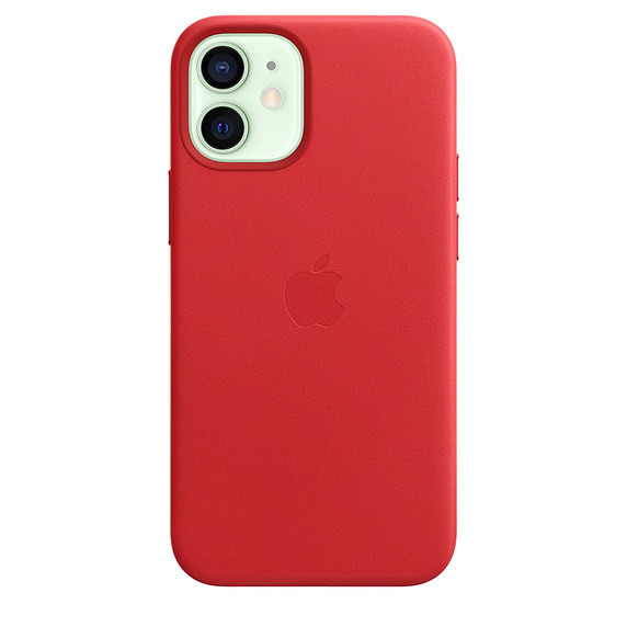 Оригинальный кожаный чехол для Apple IPhone 12 mini с MagSafe - (PRODUCT)RED