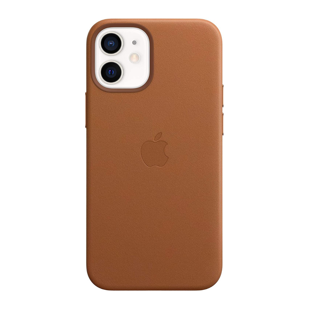 Оригинальный кожаный чехол для Apple IPhone 12 mini с MagSafe - Saddle Brown