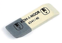 Ластик KOH-I-NOOR "Sunpearl 40" белый/серый