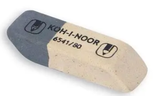 Ластик KOH-I-NOOR "Sunpearl 80" белый/серый