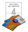 Этикетки самоклеящиеся Multilabel, А4, 105 х 148,5 мм., 4 шт/лист, 100 л.