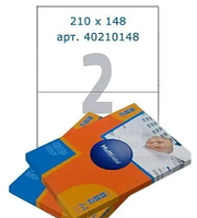 Этикетки самоклеящиеся Multilabel, А4, 210 х 148 мм., 2 шт/лист, 100 л.
