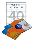 Этикетки самоклеящиеся Multilabel, А4, 48,5 х 25,4 мм., 40 шт/лист, 100 л.