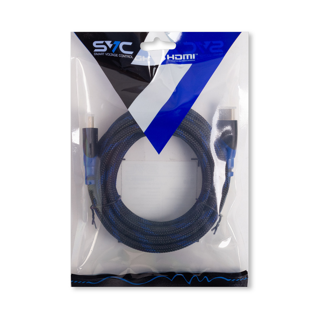 Интерфейсный кабель, HDMI-HDMI, SVC, HR0300BL-P, 30В, Синий, Пол. пакет, 3 м
