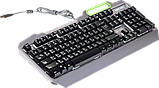 Defender 45150 клавиатура игровая проводная Stainless steel GK-150DL RU RGB подсветка, 9 режимов, фото 3