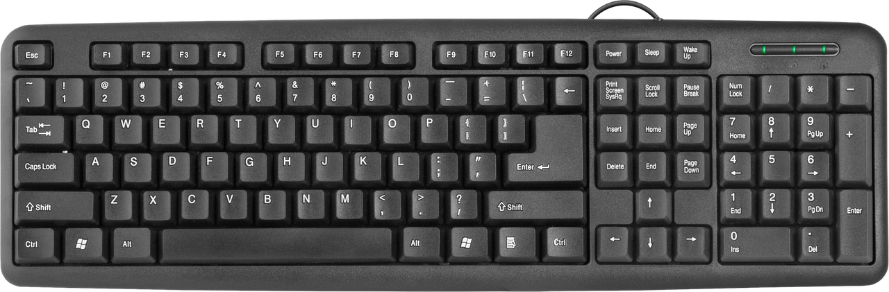 Defender 45420 Проводная клавиатура #1 HB-420 RU, USB, RU,черный. полноразмерная, полноразмерная