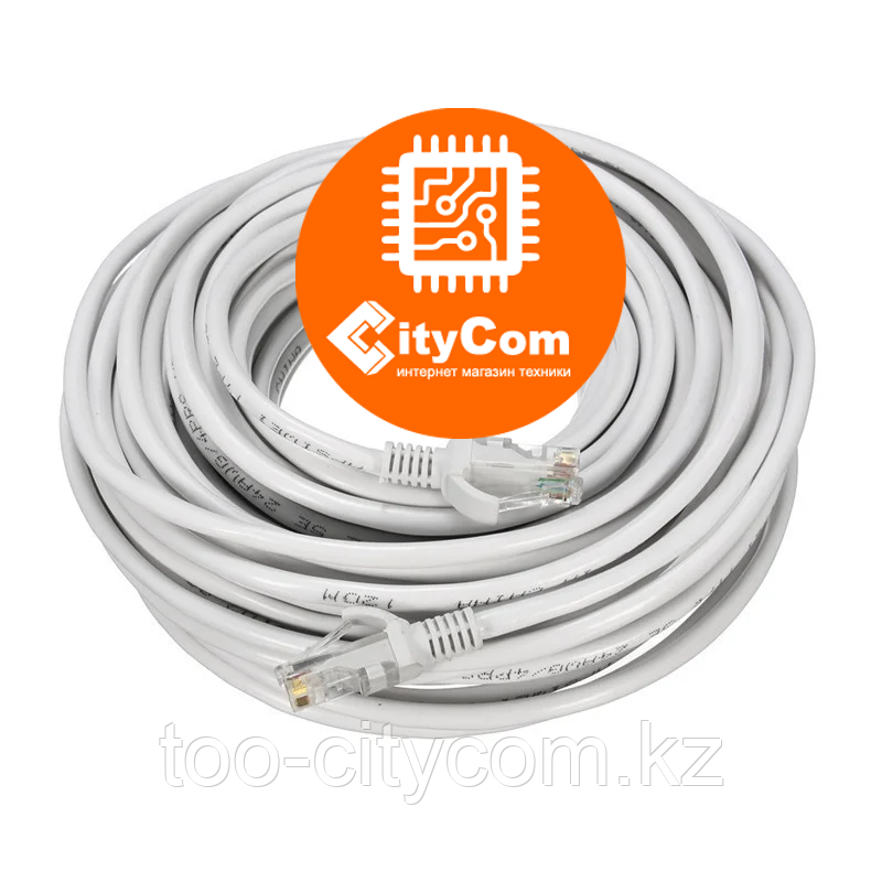 Сетевой кабель Cat.5e, UTP, RJ-45 LAN (Patch Cord, патчкорд), белый, 15m Арт.1426