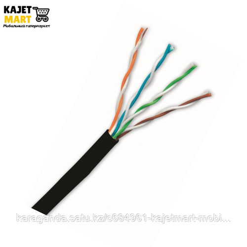 Кабель витая пара U/UTP 4х2хAWG 24/1 PE1 Cat.5е