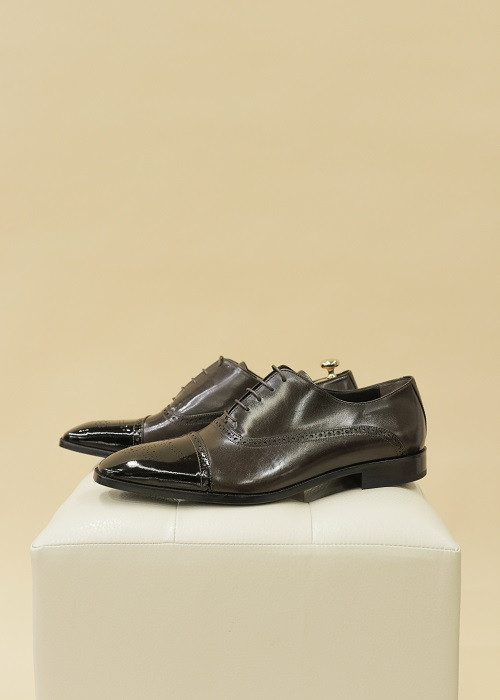 Туфли классические (темно-коричневые) - фото 2