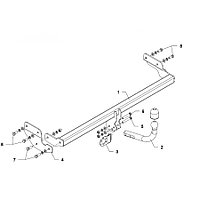 Фаркоп на Hyundai Accent 3/5 doors, 4 doors 06.2006-2010