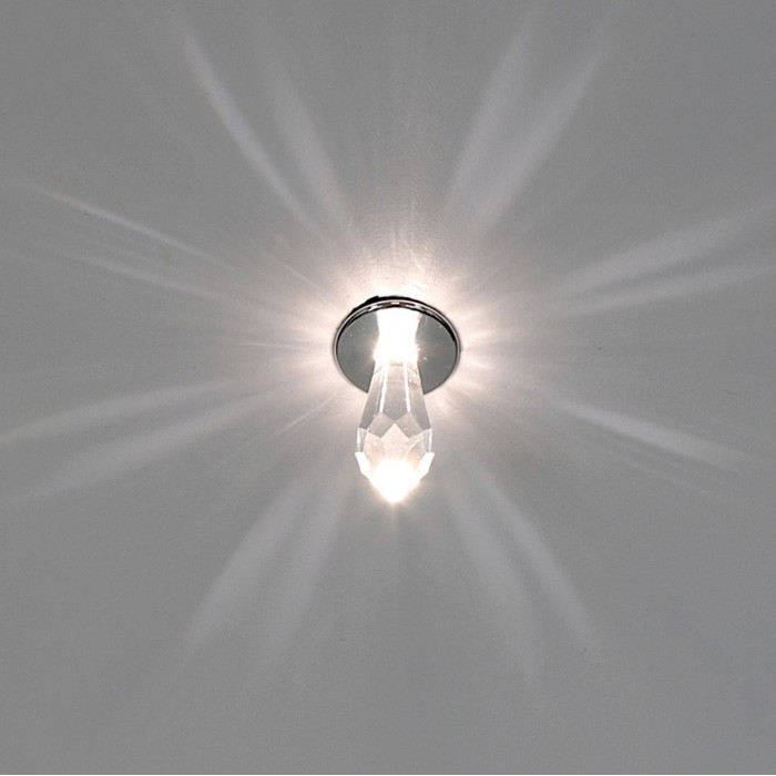 Светильник Crystal для турецкого хаммама Cariitti CR-31 (Золото, длина кристалла-31 мм, IP67) - фото 6 - id-p84739683